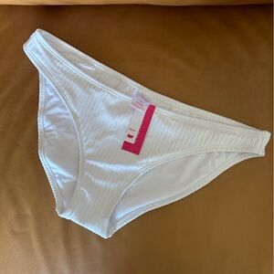 Xhilaration Hipster Swimsuit Bottoms in White Rib XL